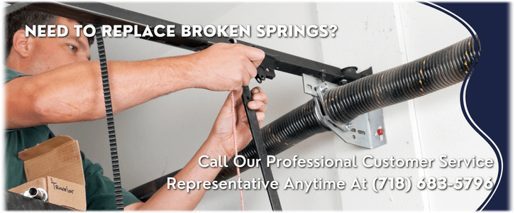 Broken Garage Door Spring Repair Queens NY (718) 683-5796